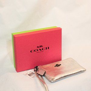 Coach Corner Zip Wristlet